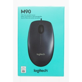 Logitech Wired Mouse M90 Black USB