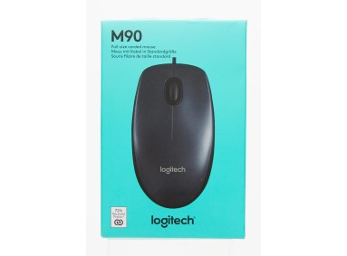 Logitech Wired Mouse M90 Black USB